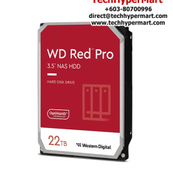 WD Red Pro 22TB Nas Hard Drive (WD221KFGX) (22TB, SATA 6 Gb/s, 7200 RPM, 512MB Cache)