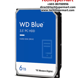 WD Blue 3.5" 6TB Desktop Hard Drive (WD60EZAX, 6TB Capacity, SATA 6Gb/s, 5400RPM, 256MB Cache)