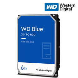 WD Blue 3.5" 6TB Desktop Hard Drive (WD60EZAX, 6TB Capacity, SATA 6Gb/s, 5400RPM, 256MB Cache)