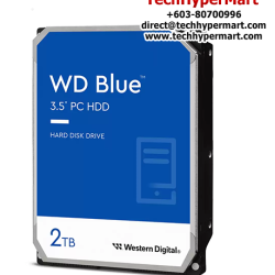 WD Blue 3.5" 2TB Desktop Hard Drive (WD20EARZ, 2TB Capacity, SATA 6Gb/s, 5400RPM, 64MB Cache)