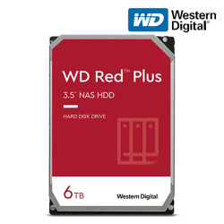 WD Red Plus 6TB Nas Hard Drive (WD60EFPX, 6TB, SATA 6 Gb/s, 5640 RPM, 256MB Cache)