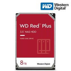 WD Red Plus 8TB Nas Hard Drive (WD80EFZZ, 8TB, SATA 6 Gb/s, 5640 RPM, 128MB Cache)