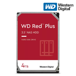 WD Red Plus 4TB Nas Hard Drive (WD40EFPX, 4TB, SATA 6 Gb/s, 5640 RPM, 256MB Cache)