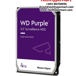 WD Purple 3.5" 4TB Surveillance Hard Drive (WD43PURZ) (4TB Capacity, SATA 6 Gb/s, 5400 RPM, 256MB Cache)