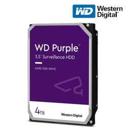 WD Purple 3.5" 4TB Surveillance Hard Drive (WD43PURZ) (4TB Capacity, SATA 6 Gb/s, 5400 RPM, 256MB Cache)