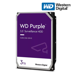 WD Purple 3.5" 3TB Surveillance Hard Drive (WD33PURZ) (3TB Capacity, SATA 6 Gb/s, 5400 RPM)