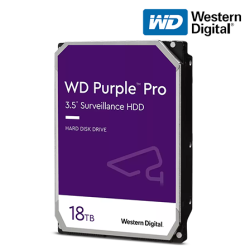 WD Purple Pro 3.5" 18TB Surveillance Hard Drive (WD181PURP) (18TB Capacity, SATA 6 Gb/s, 5400 RPM, 512MB Cache)