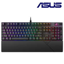  Asus ROG STRIX SCOPE II XA12 Gaming Keyboard (Wired, Anti-Ghosting, USB 2.0, All key programmable)