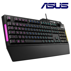  Asus TUF Gaming K1 Gaming Keyboard (Wired, Multi-colors, Swap key, 19 keys-rollover)