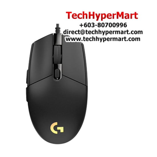 Logitech G102 LIGHTSYNC Gaming Mouse (8000 dpi, 6 buttons, Lightsync RGB, Optical Sensor)