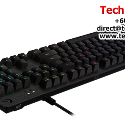 Logitech G512 CARBON Gaming Keyboard (LIGHTSYNC RGB, Aircraft-Grade Aluminum Alloy, Full Function Keys, USB Passthrough)