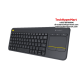 Logitech K400 Plus Wireless Touch Keyboard (For PC connected TVs, 10-meter wireless range)