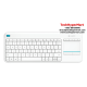 Logitech K400 Plus Wireless Touch Keyboard (For PC connected TVs, 10-meter wireless range)