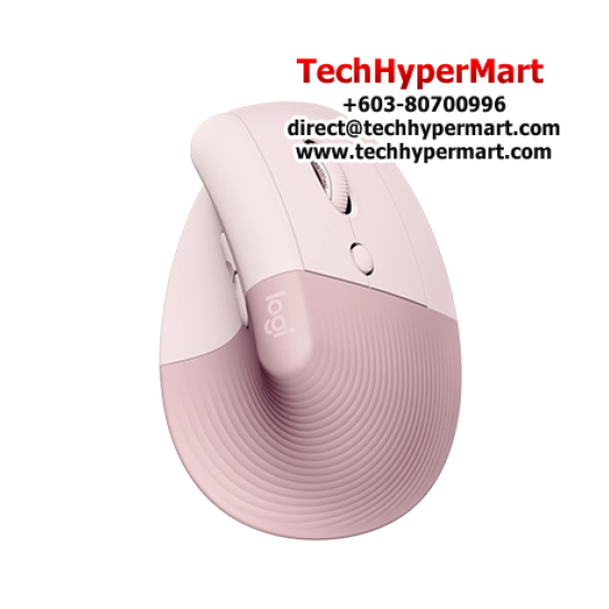 Logitech Lift Vertical Ergonomic Bluetooth Mouse (6 Button, 1000 dpi, Advanced Optical)