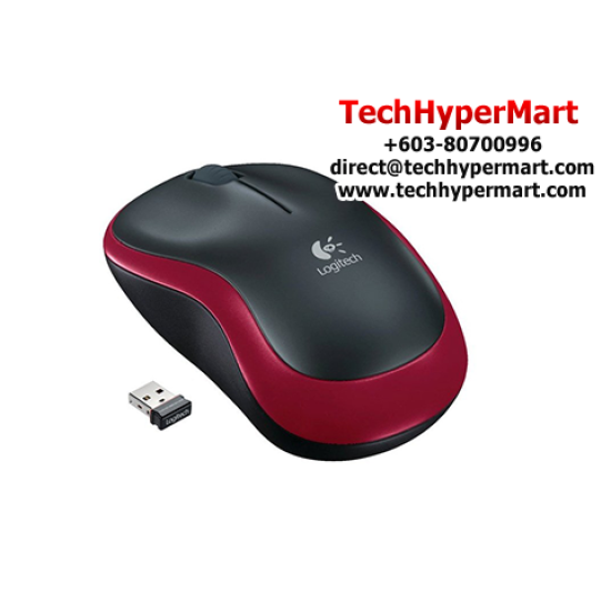 Logitech M185 Wireless Mouse (1000 dpi, 3 buttons, Optical tracking)
