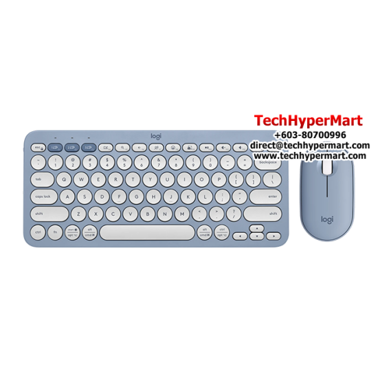 Logitech Pebble 2 Wireless Bluetooth Keyboard And Mouse Combo (Slim, lightweight, minimalist, 1000 dpi, 3 programmable buttons) Logitech Pebble 2 Wireless Bluetooth Keyboard And Mouse Combo (Slim, lightweight, minimalist, 1000 dpi, 3 programmable buttons)