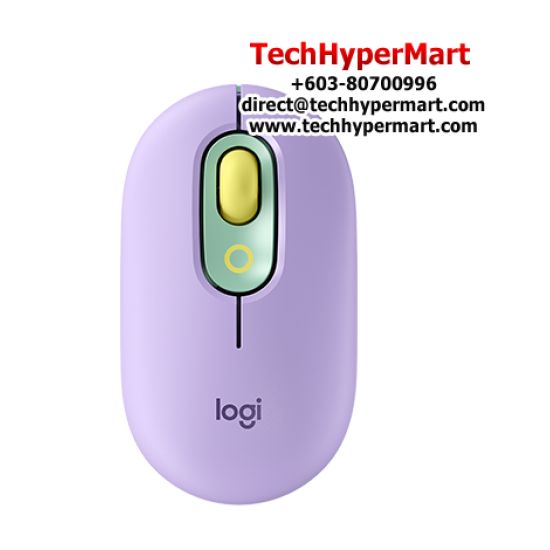 Logitech POP Mouse Wireless Mouse (1000 dpi, 4 buttons, 32-bit, Optical Sensor)