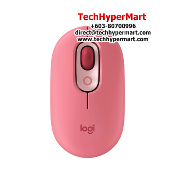 Logitech POP Mouse Wireless Mouse (1000 dpi, 4 buttons, 32-bit, Optical Sensor)