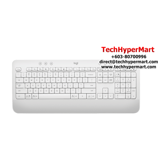 Logitech SIGNATURE K650 Keyboard (Bluetooth Wireless, Type In Comfort, Integrated Palm Rest, Time-Saving Shortcuits)