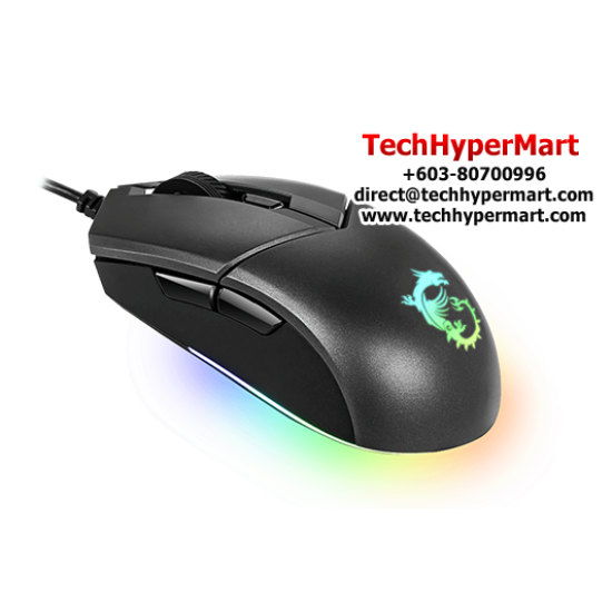 MSI CLUTCH GM11 Gaming Mouse (10 Million Clicks, 6 Button, 5000 dpi)