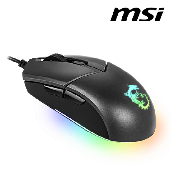 MSI CLUTCH GM11 Gaming Mouse (10 Million Clicks, 6 Button, 5000 dpi)