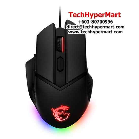 MSI CLUTCH GM20 Gaming Mouse (20 Million Clicks, 6 Button, 6400 dpi)