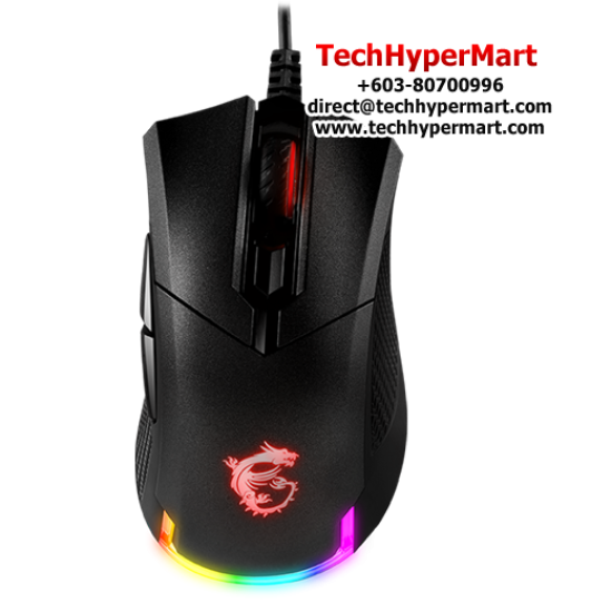 MSI CLUTCH GM50 Gaming Mouse (20 Million Clicks, 6 Button, 7200 dpi)