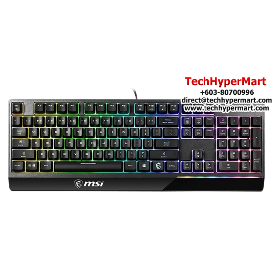 MSI VIGOR GK30 Keyboard (104 Keys, 6 Keys Rollover, 5000CPI)