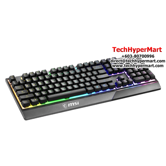 MSI VIGOR GK30 Keyboard (104 Keys, 6 Keys Rollover, 5000CPI)