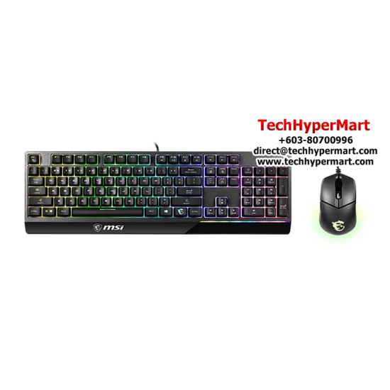 MSI VIGOR GK30 Keyboard & Mouse (104 Keys, 6 Keys Rollover, 5000CPI) MSI VIGOR GK30 Keyboard & Mouse (104 Keys, 6 Keys Rollover, 5000CPI)