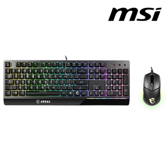 MSI VIGOR GK30 Keyboard & Mouse (104 Keys, 6 Keys Rollover, 5000CPI) MSI VIGOR GK30 Keyboard & Mouse (104 Keys, 6 Keys Rollover, 5000CPI)