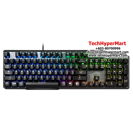 MSI VIGOR GK50 ELITE LL Gaming Keyboard (Slim And Lightweight, Colors Per Key, Fully Geared Up, Hotkeys)