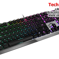 MSI VIGOR GK50 LOW PROFILE Gaming Keyboard (Slim And Lightweight, Colors Per Key, Fully Geared Up, Hotkeys)