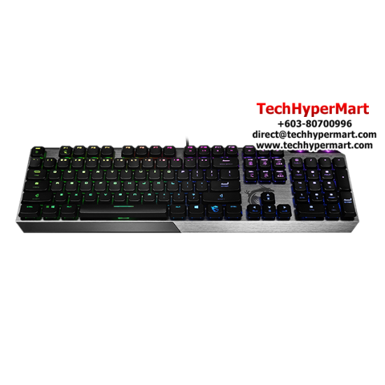 MSI VIGOR GK50 LOW PROFILE Gaming Keyboard (Slim And Lightweight, Colors Per Key, Fully Geared Up, Hotkeys)