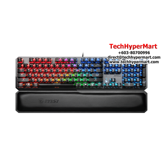 MSI VIGOR GK71 SONIC US Gaming Keyboard (Light & Linear Msi Sonic Red, Msi Mystic Light, 6+N Key Rollover, 3 Onboard Profiles)