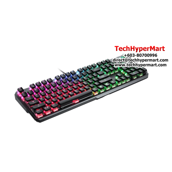 MSI VIGOR GK71 SONIC US Gaming Keyboard (Light & Linear Msi Sonic Red, Msi Mystic Light, 6+N Key Rollover, 3 Onboard Profiles)