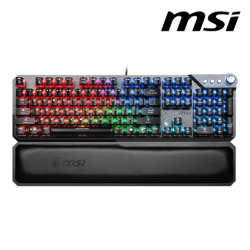 MSI VIGOR GK71 SONIC US Gaming Keyboard (Light & Linear Msi Sonic Red, Msi Mystic Light, 6+N Key Rollover, 3 Onboard Profiles)