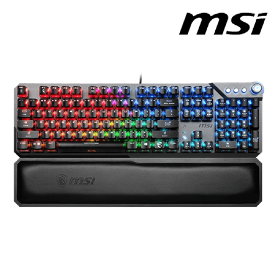 MSI VIGOR GK71 SONIC US Gaming Keyboard (Light & Linear Msi Sonic Red, Msi Mystic Light, 6+N Key Rollover, 3 Onboard Profiles)