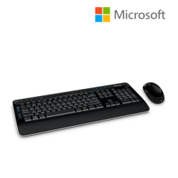 Microsoft Wireless Desktop 3050 Keyboard (Built in palm rest, Customizable shortcut keys)