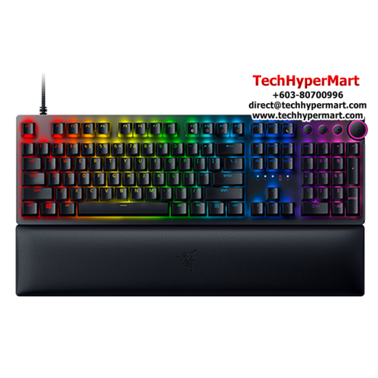 Razer Huntsman V2 Gaming Keyboard (Soft cushioned keys, Linear Optical Switch, Cable Routing)