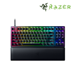 Razer Huntsman V2 TKL Gaming Keyboard (Soft cushioned keys, Linear Optical Switch, Cable Routing)