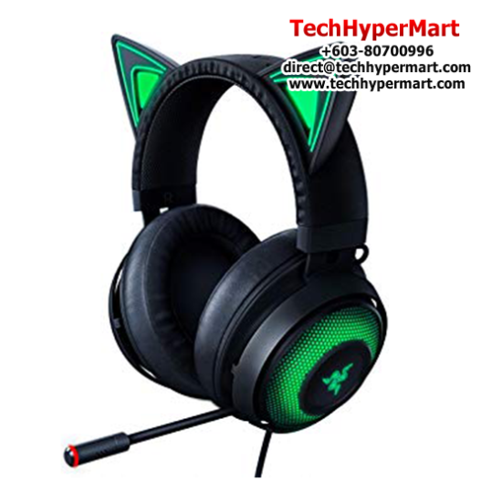 Razer Kraken Kitty Gaming Headset (Stream-reactive lighting, THX Spatial Audio, Cooling-gel ear cushions)