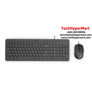 HP 150 Combo Keyboard & Mouse (12 Keys, USB Type-A, Wired)