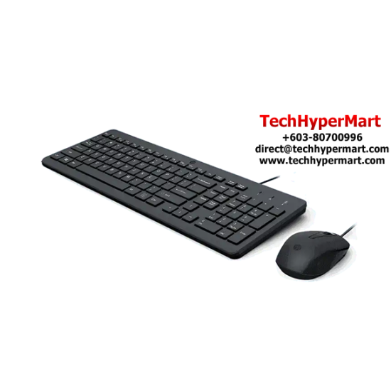 HP 150 Combo Keyboard & Mouse (12 Keys, USB Type-A, Wired)