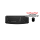 HP 300 Wireless Combo Keyboard & Mouse (10 Hot keys, 4 AAA batteries, Wireless)