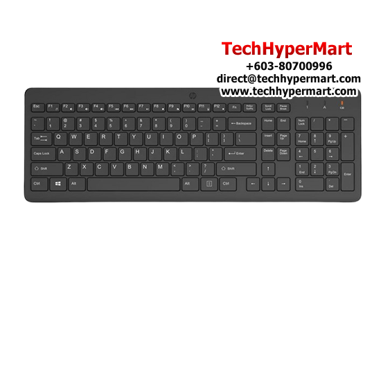 HP 220 Wireless Keyboard (10 million keystrokes, 2 x AA, Wireless)