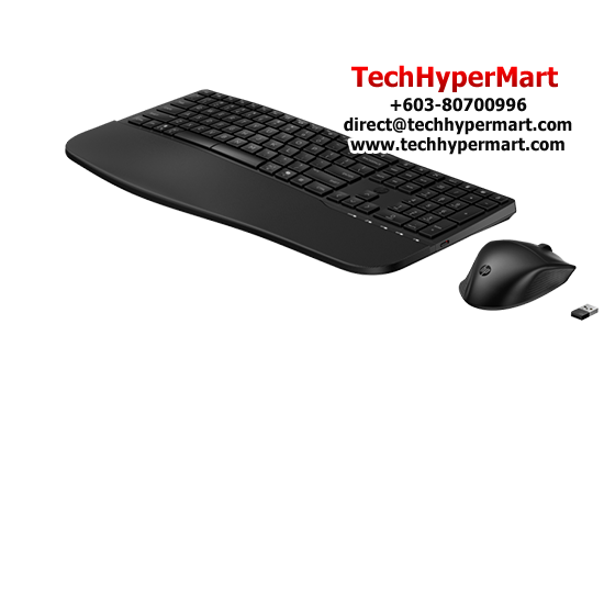 HP 680 Comfort Dual Mode Keyboard & Mouse (7 Button, 2 AAA batteries, Wireless)