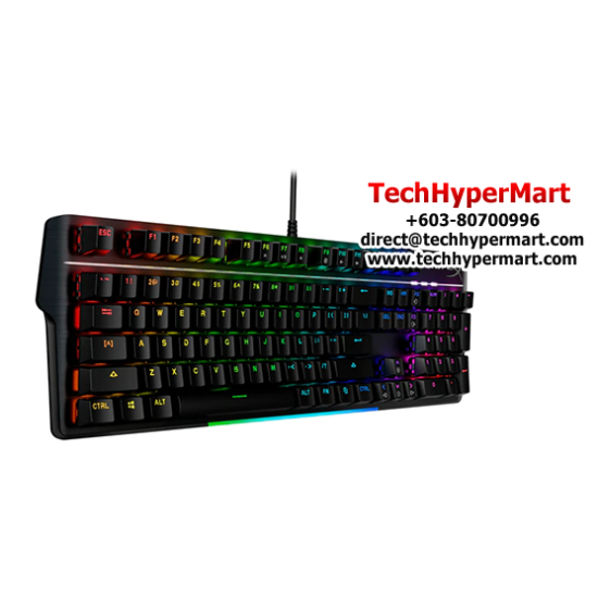Kingston HyperX ALLOY MKW100 Gaming Keyboard (Dynamic Rgb Lighting Effects, Durable Aluminum Frame, N-key)