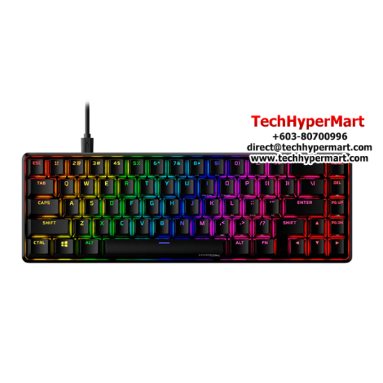 Kingston HyperX Alloy Origins 65 Gaming Keyboard  (Petite 60% Form Factor, Hyperx Mechanical Switches, N-key Mode)