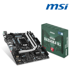 MSI B150M BAZOOKA D3 Motherboard (M-ATX, Intel B150, Socket LGA1151, Supports DDR3 / DDR3L-1600 Memory)